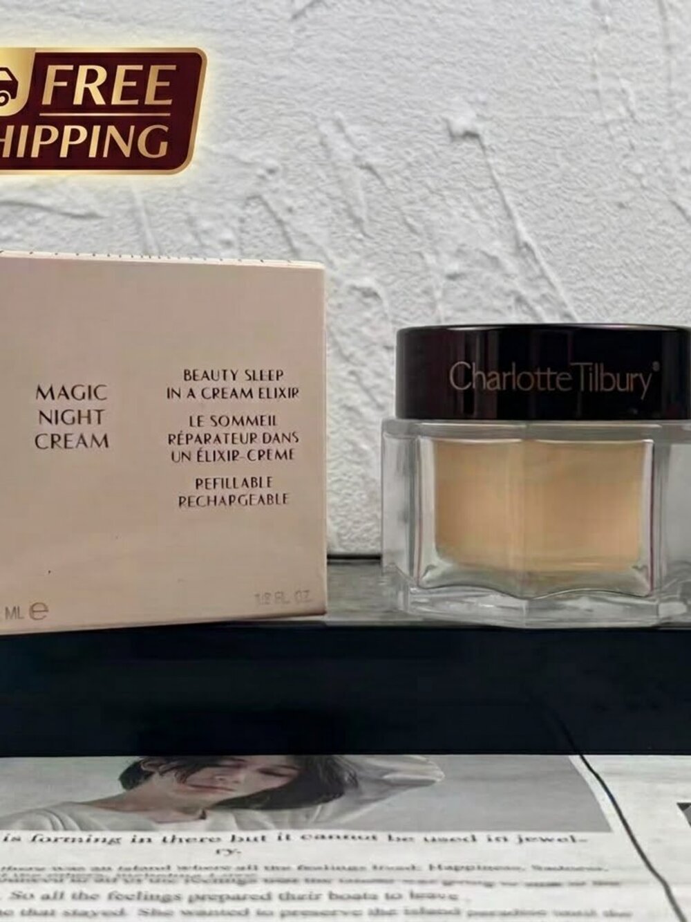 Charlotte Tilbury Refillable Magic Night Cream 50 ml – New & Sealed